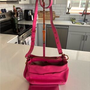 Vibrant Pink Crossbody Bag